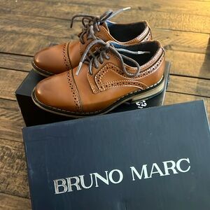 Kids Brown Dress Shoes